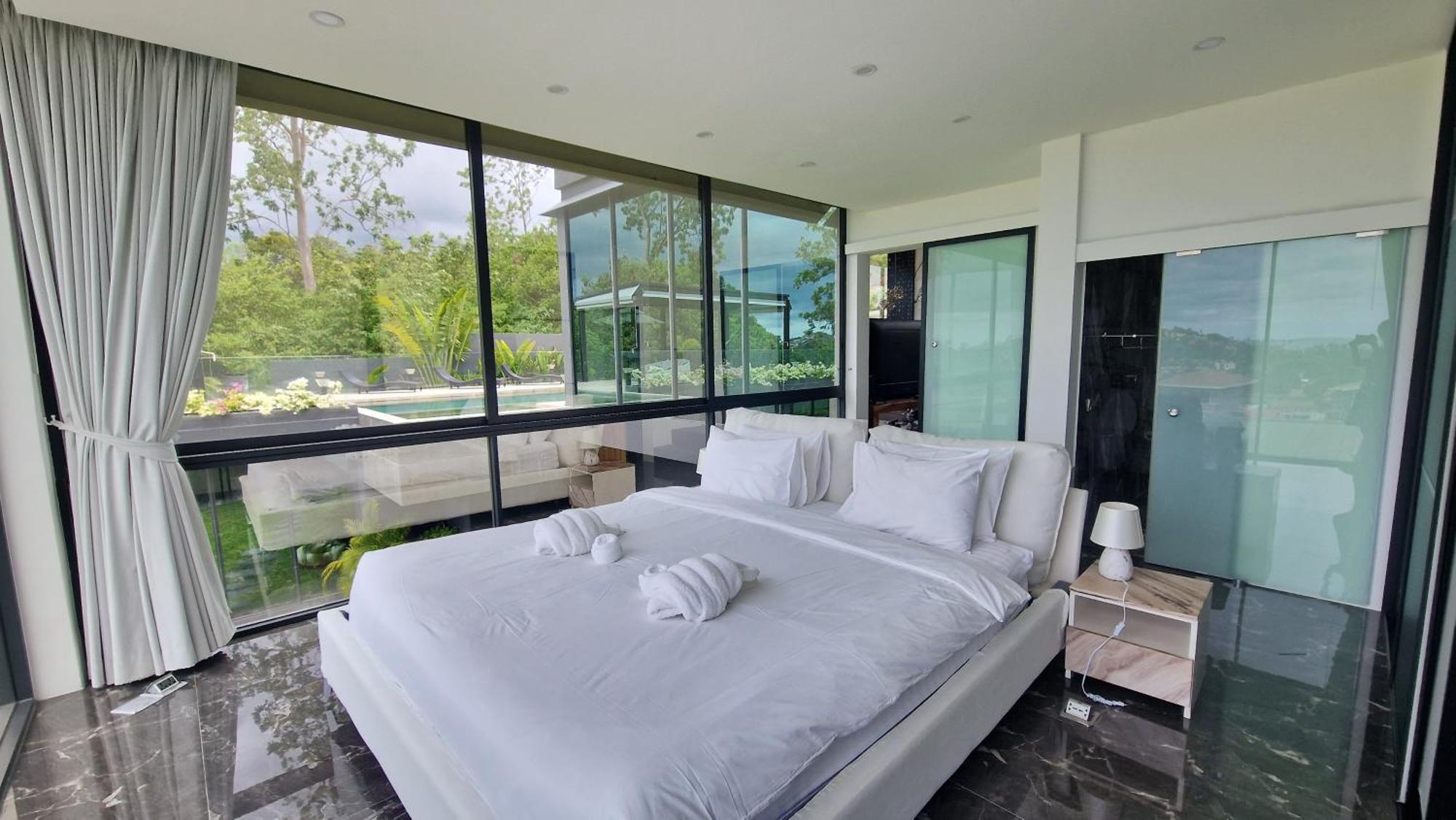 Villa Obsidian, With Staff, Sea View And Walk To Choeng Mon Beach Exterior foto